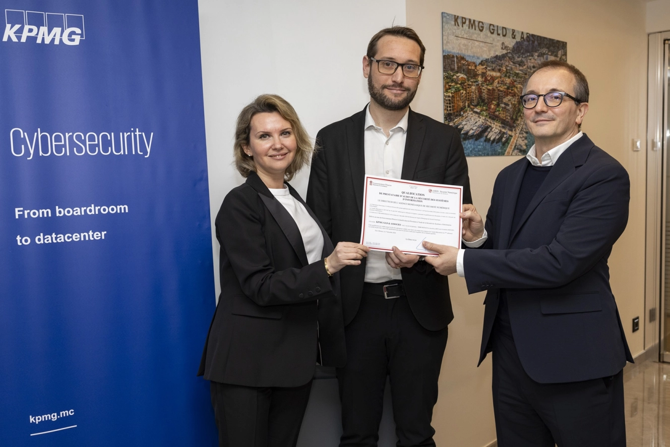 L'AMSN remet le diplôme de qualification PASSI à KPMG Monaco